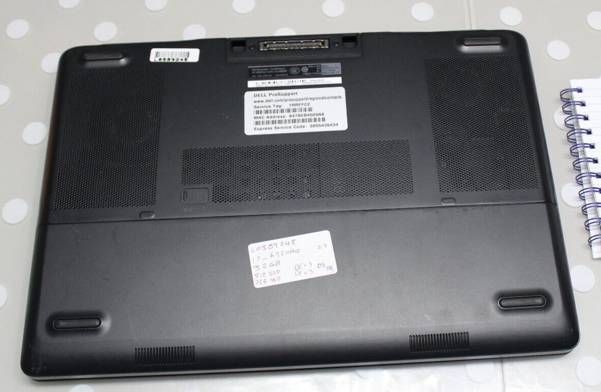 Gaming Dell Precision 7510 i7-6920HQ NVIDIA Quadro M2000M 16GB RAM 1TB SSD Laptop