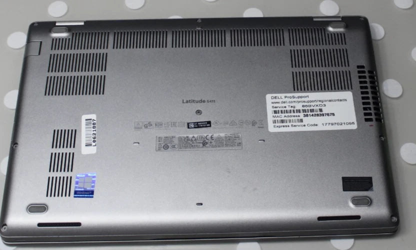 Dell Latitude 5411 14" Laptop i7-10850H 10th Gen 16GB RAM 256GB SSD 2.70GHz Win 11
